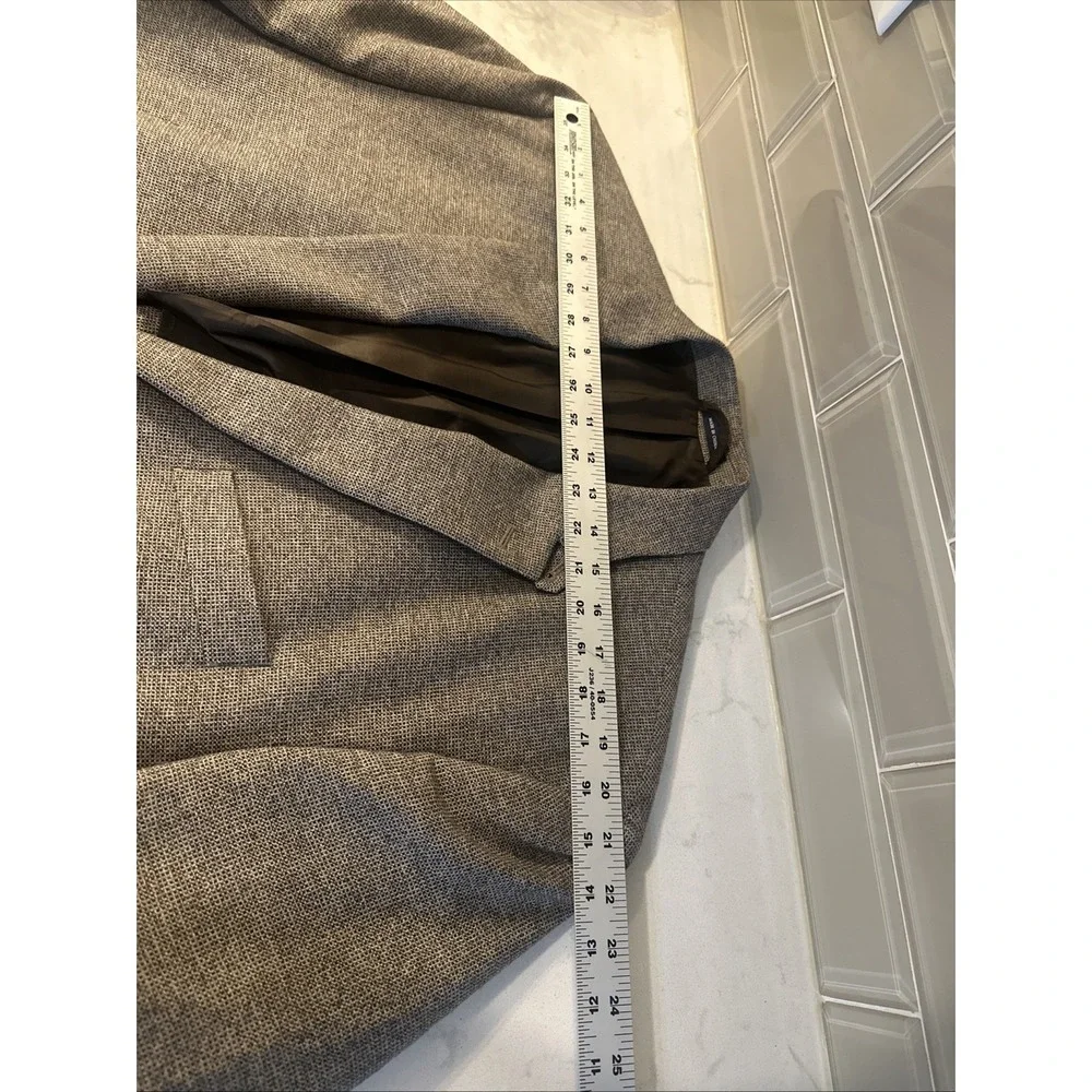 Ralph Lauren Made Expressly For Dillards Blazer Mens Size 48L 100% Wool Brown